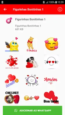 Cute Stickers android App screenshot 1